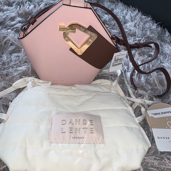 NWT DANSE LENTE MINI JOHNNY PINK CROSSBODY BAG - Picture 5 of 10